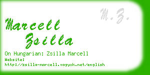 marcell zsilla business card